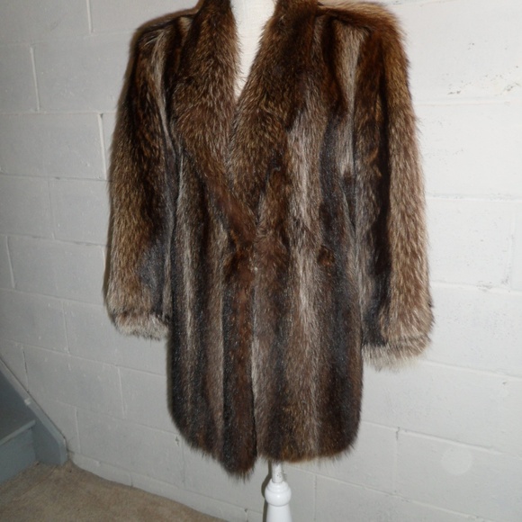 M Solomon Jackets & Blazers - Raccoon Fur Coat